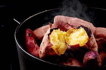 Batata doce auxília no combate da queda cabelo. Batata doce auxília prevenção da queda cabelo.