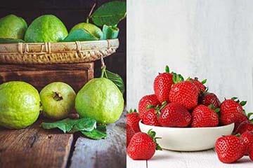Dieta com morango e goiaba auxília no combate da queda de cabelo. Dieta com morango e goiaba auxília no controle da queda de cabelo.