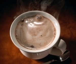Chocolate quente de cacau