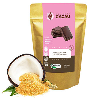 Chocolate 70% Cacau Cru Premium - Planeta Cacau