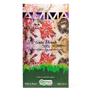 Comprar Chocolate Orgânico 70% Com Açúcar De Coco - Gula Merah 80g - Amma Chocolate Orgânico 70% Com Açúcar De Coco - Gula Merah 80g - Amma