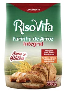 Farinha de Arroz Integral 500g Risovita Sem Glúten Farinha de Arroz Integral 500g Risovita Sem Glúten