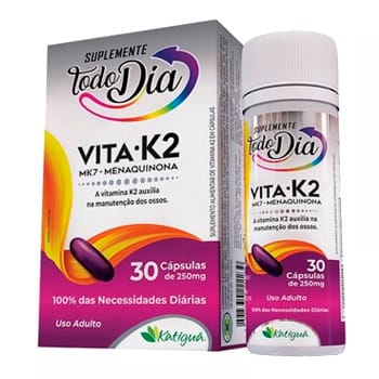 Vita K2 30 Cápsulas - Todo Dia - Katiguá Vita K2 30 Cápsulas - Todo Dia - Katiguá