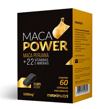 Maca Peruana - Maca Power + 22 Vitaminas e Minerais 60 cápsulas 1200mg - Maxinutri Maca Peruana - Maca Power + 22 Vitaminas e Minerais 60 cápsulas 1200mg - Maxinutri