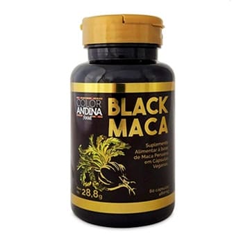 Maca Peruana Preta 60 Cápsulas - Color Andina Maca Peruana Preta 60 Cápsulas - Color Andina