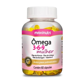 Ômega 3-6-9 Mulher Com 60 Cápsulas - Maxinutri Ômega 3-6-9 Mulher Com 60 Cápsulas - Maxinutri